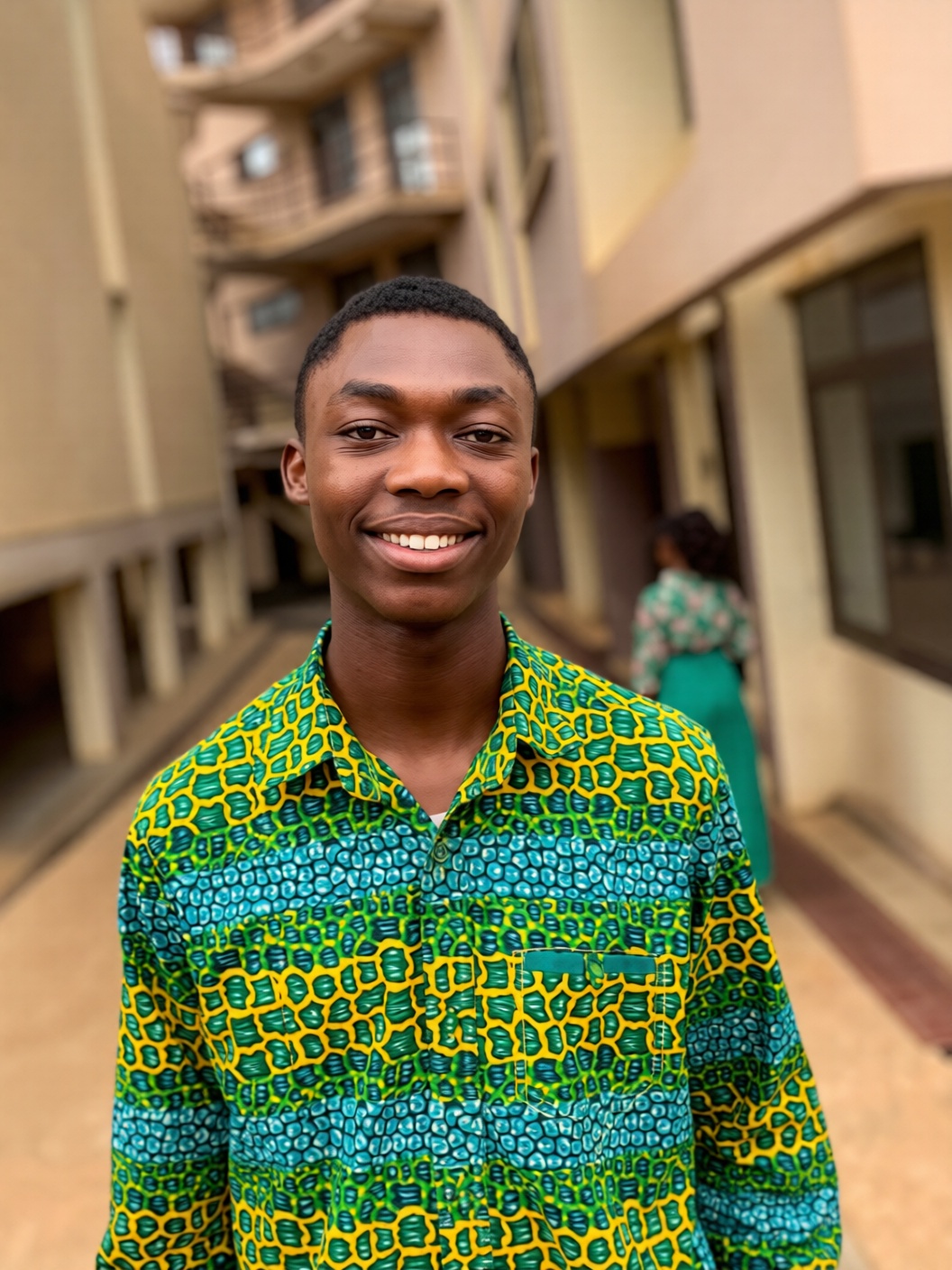 Portrait illustration of Kwadwo Ampofo